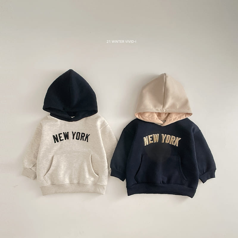 VIVID I - Korean Children Fashion - #Kfashion4kids - Newyork Embroidery Hoody - 7