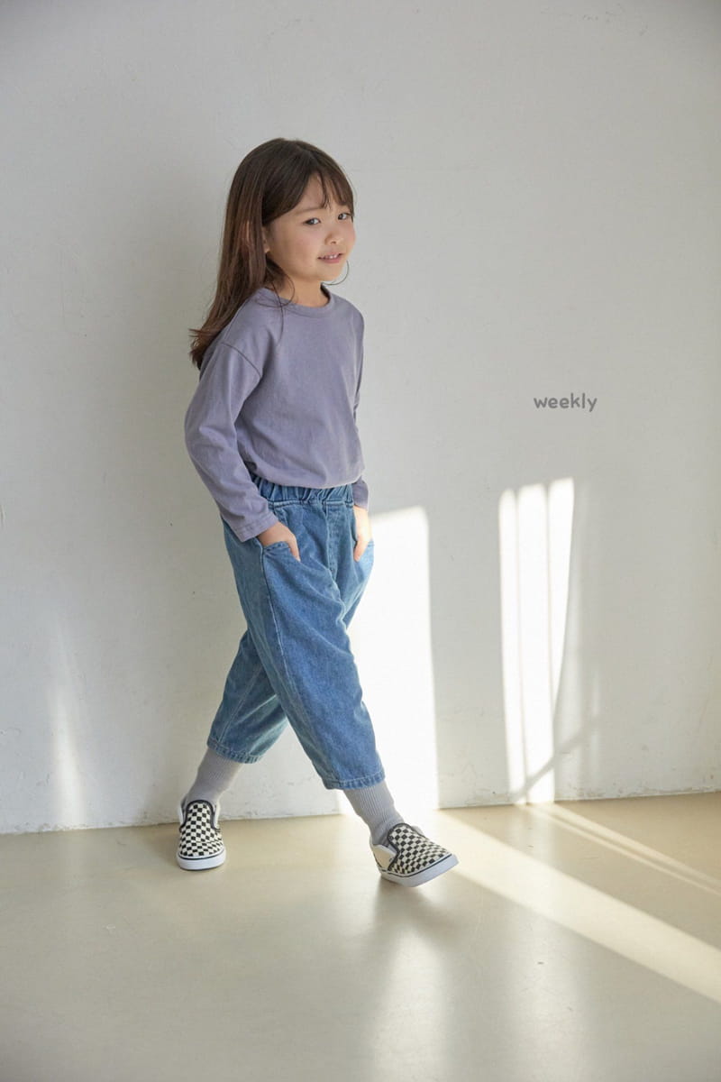 WEEKLY - Korean Children Fashion - #Kfashion4kids - Row Piping Tee - 12