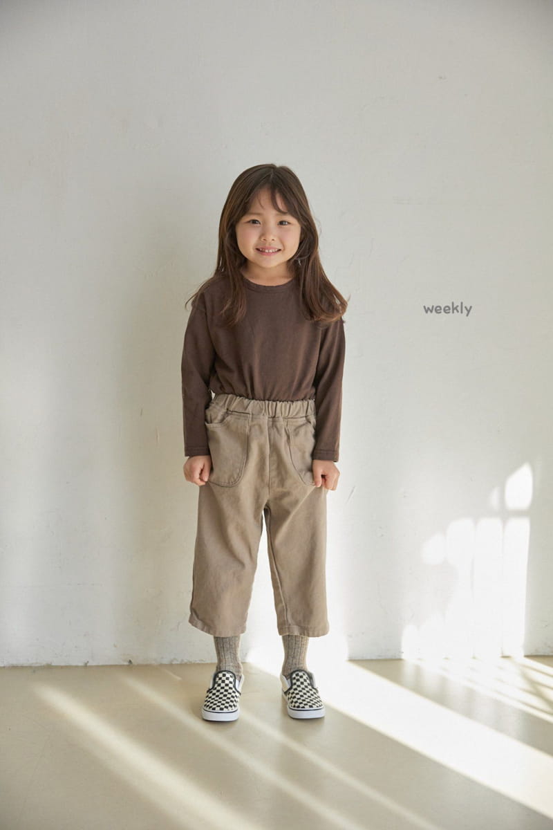 WEEKLY - Korean Children Fashion - #Kfashion4kids - Row Piping Tee - 3