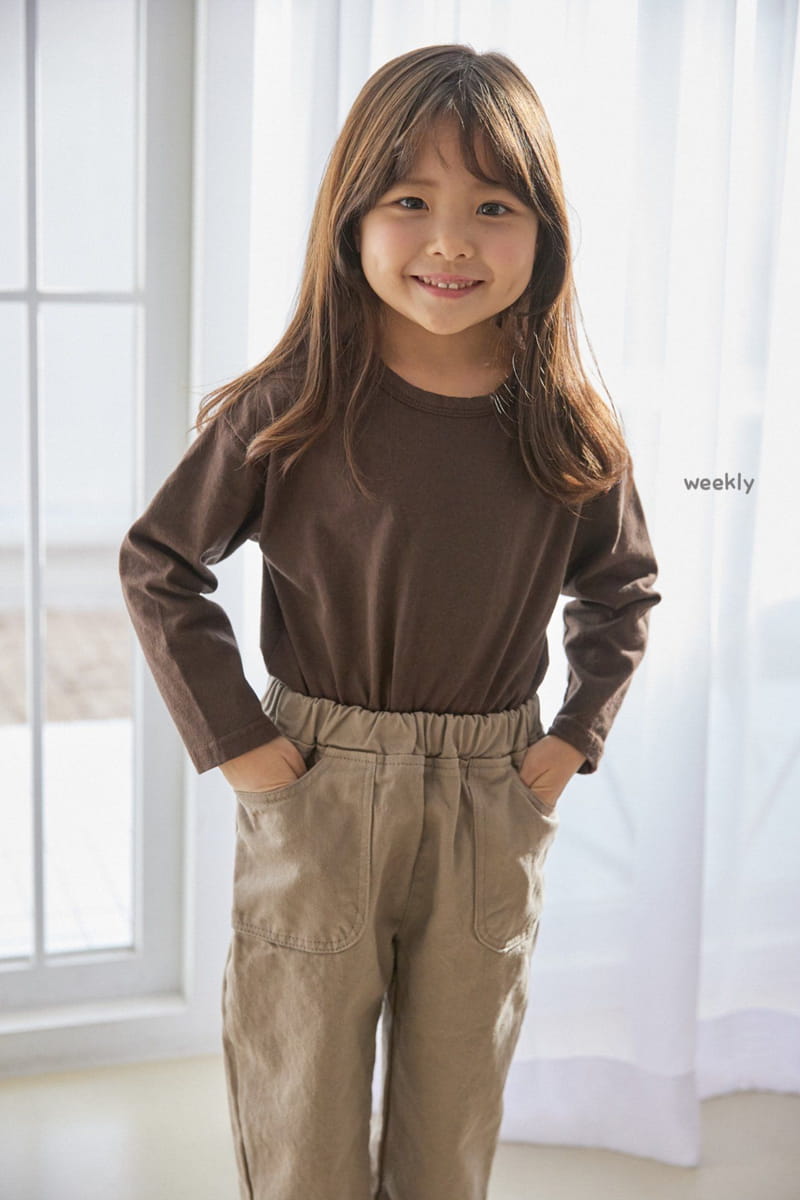 WEEKLY - Korean Children Fashion - #Kfashion4kids - Row Piping Tee - 5