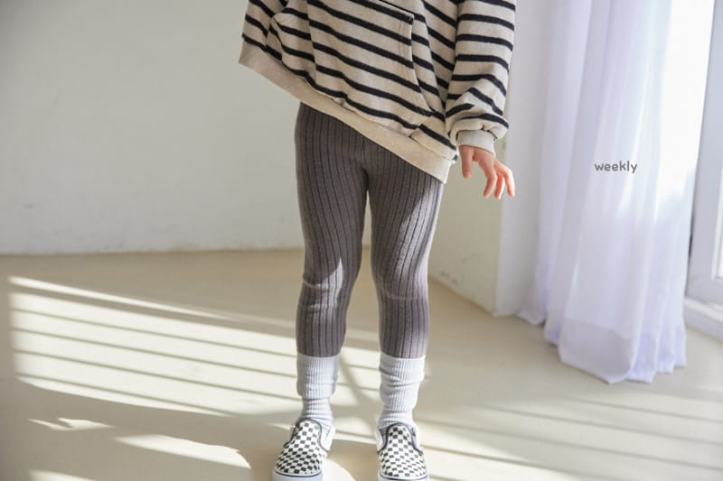 WEEKLY - Korean Children Fashion - #Kfashion4kids - Shu Shu Rib Leggings - 4