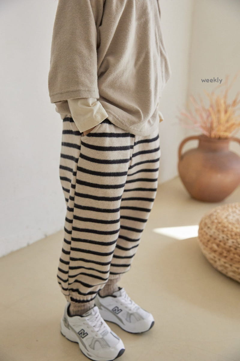 WEEKLY - Korean Children Fashion - #Kfashion4kids - Big Knit Jogger Pants