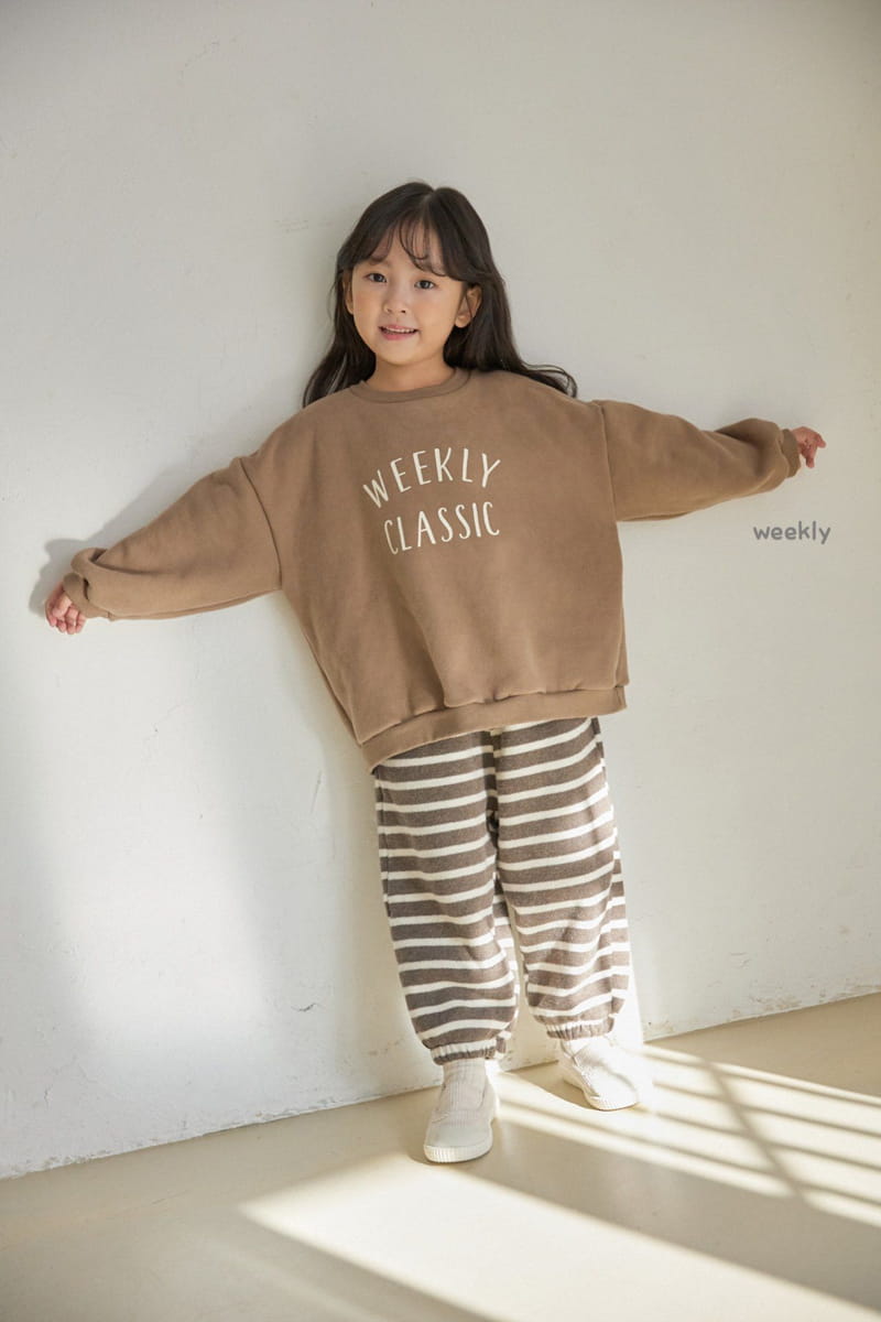 WEEKLY - Korean Children Fashion - #Kfashion4kids - Big Knit Jogger Pants - 5