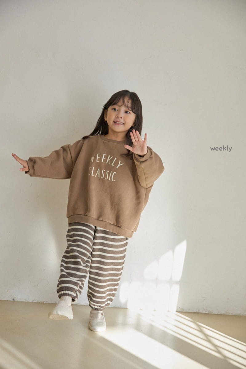 WEEKLY - Korean Children Fashion - #Kfashion4kids - Big Knit Jogger Pants - 6