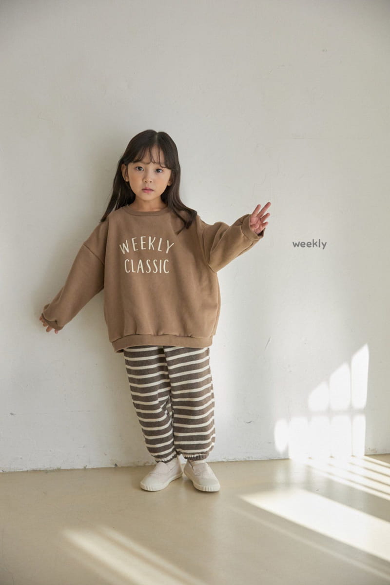 WEEKLY - Korean Children Fashion - #Kfashion4kids - Big Knit Jogger Pants - 7