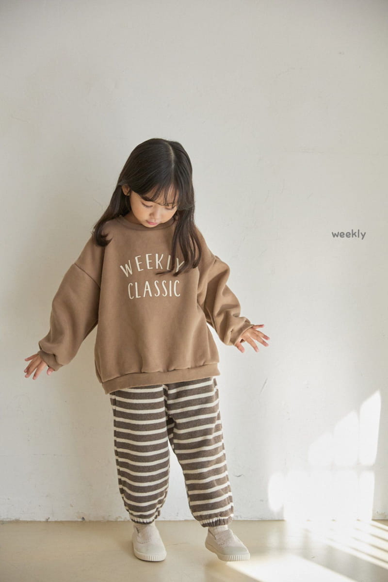 WEEKLY - Korean Children Fashion - #Kfashion4kids - Big Knit Jogger Pants - 8