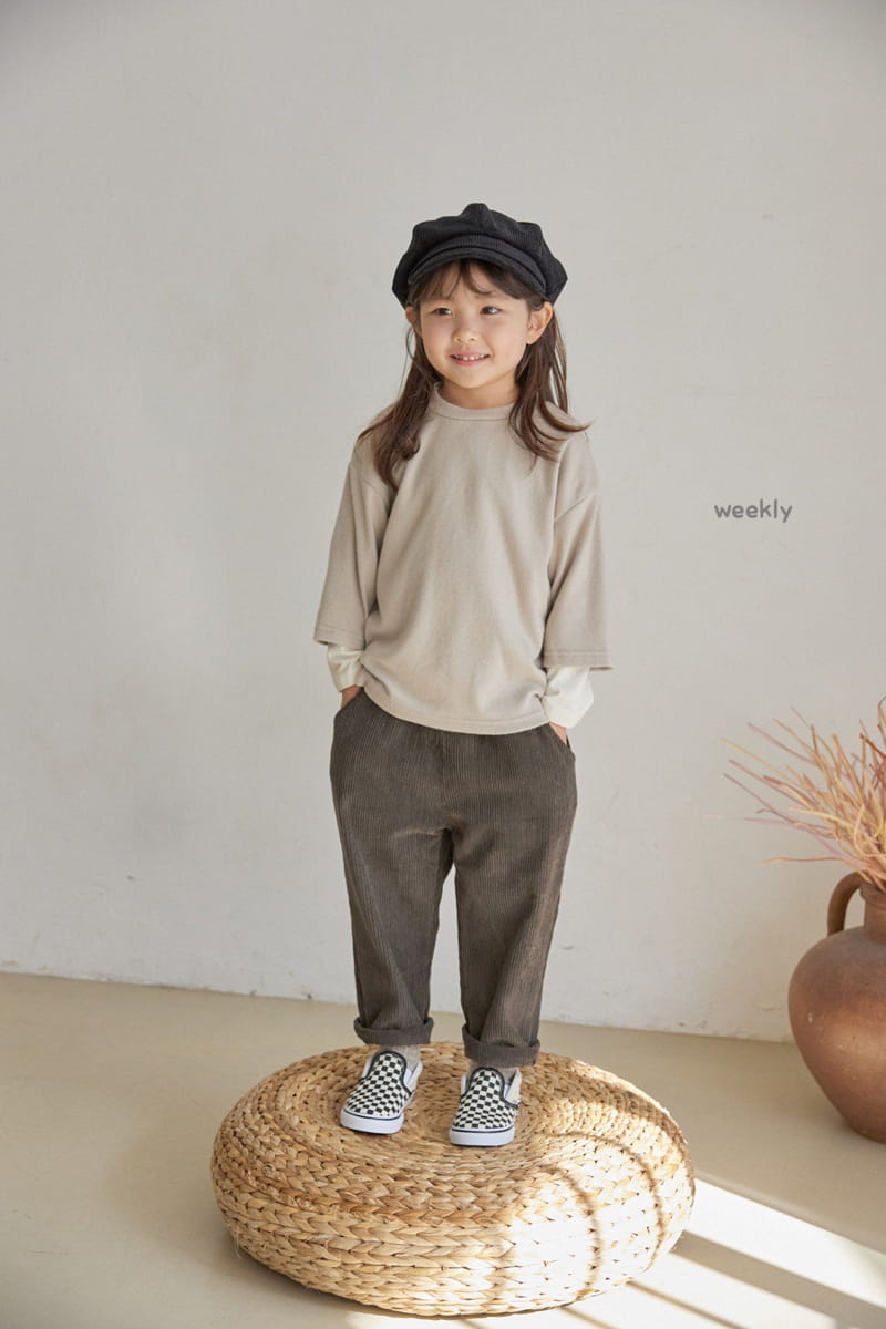 WEEKLY - Korean Children Fashion - #Kfashion4kids - Everyday Rib Pants - 4