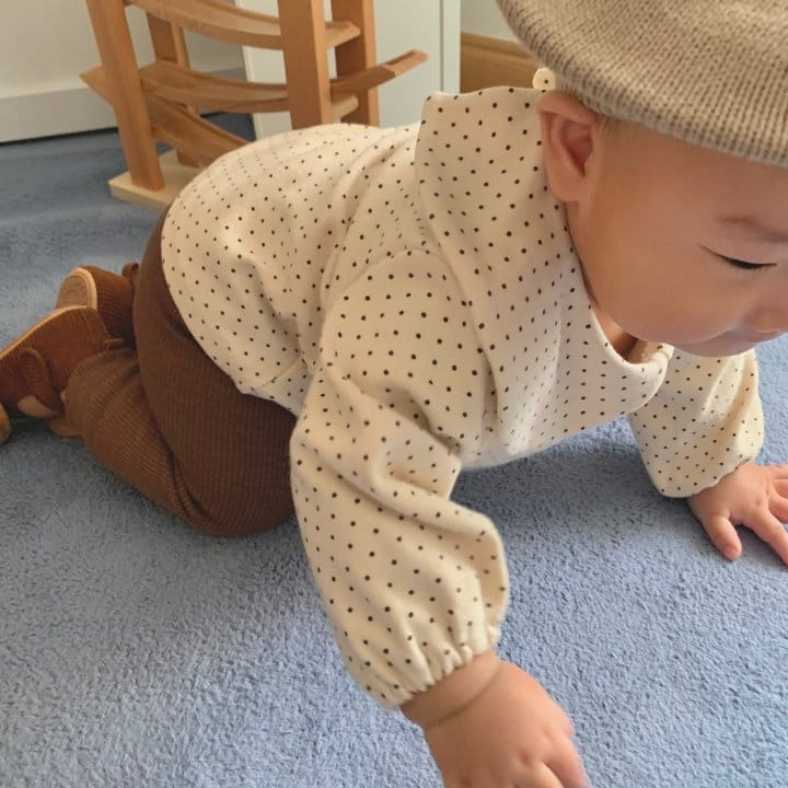 WOODIE - Korean Children Fashion - #Kfashion4kids - Circle Collar Blouse - 2