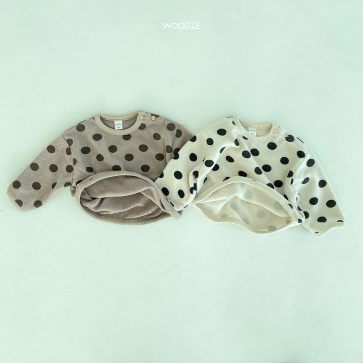WOODIE - Korean Children Fashion - #Kfashion4kids - Dot Tee