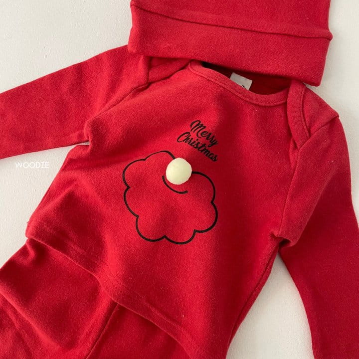WOODIE - Korean Children Fashion - #Kfashion4kids - Santa Easywear with Beanie - 5
