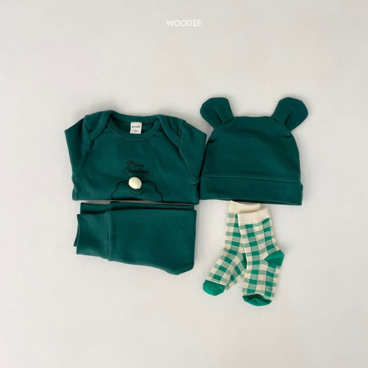 WOODIE - Korean Children Fashion - #Kfashion4kids - Santa Easywear with Beanie - 6