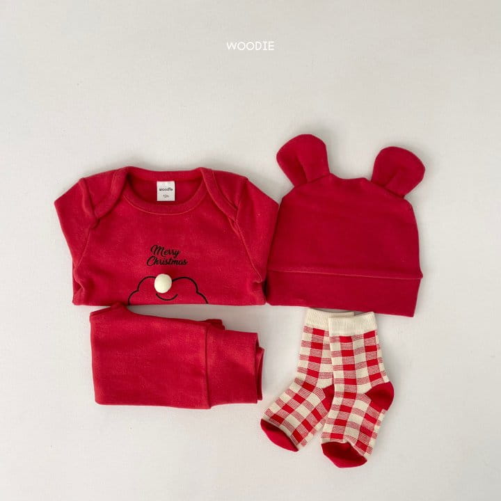 WOODIE - Korean Children Fashion - #Kfashion4kids - Santa Easywear with Beanie - 7