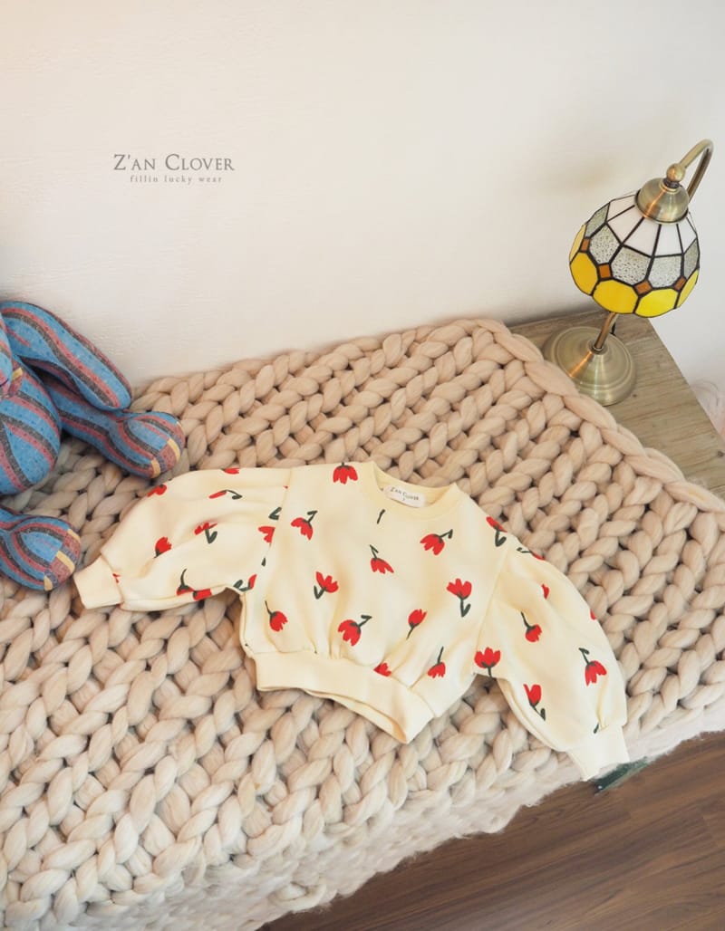ZAN CLOVER - Korean Children Fashion - #Kfashion4kids - Tulip Sweatshirt Fleece - 2