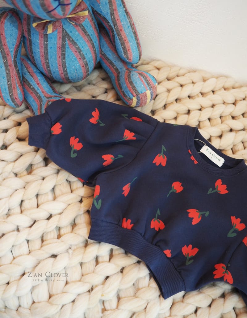 ZAN CLOVER - Korean Children Fashion - #Kfashion4kids - Tulip Sweatshirt Fleece - 8
