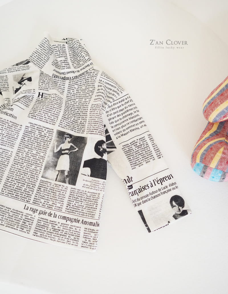 ZAN CLOVER - Korean Children Fashion - #Kfashion4kids - Magazine Turtleneck Tee - 5