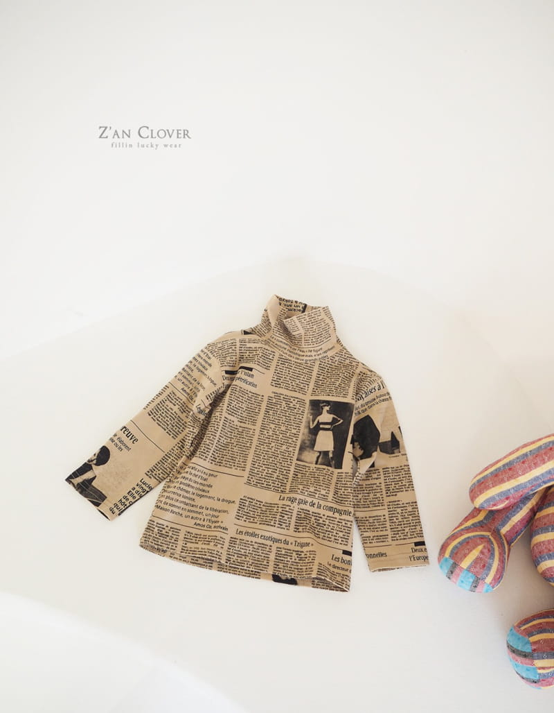ZAN CLOVER - Korean Children Fashion - #Kfashion4kids - Magazine Turtleneck Tee - 7