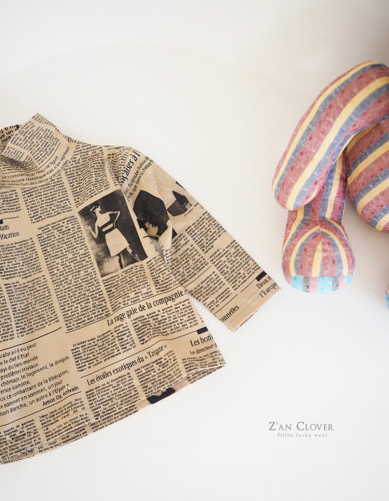 ZAN CLOVER - Korean Children Fashion - #Kfashion4kids - Magazine Turtleneck Tee - 9
