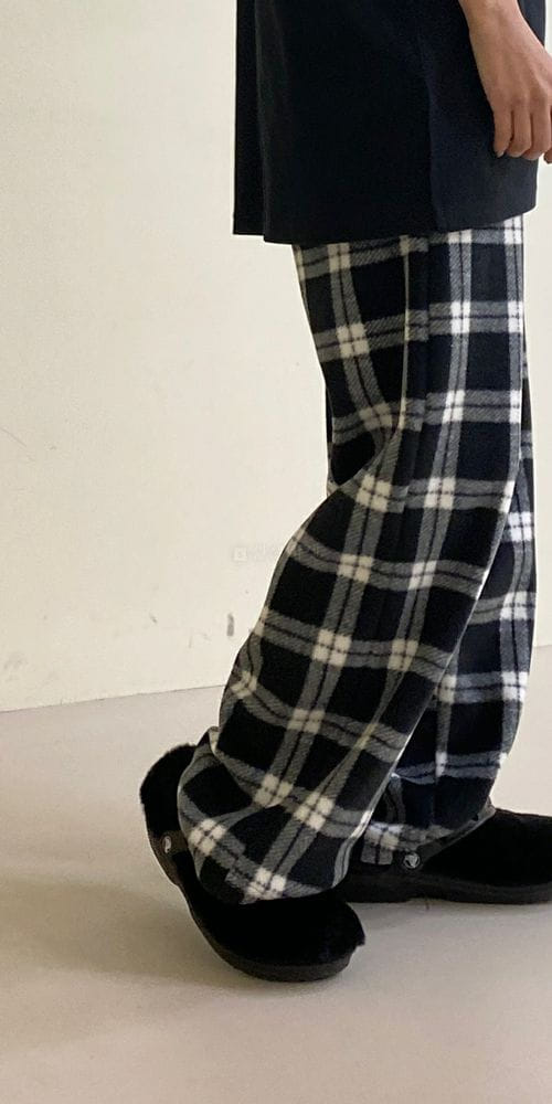 140 AVENUE - Korean Children Fashion - #Kfashion4kids - Check Banding Pants