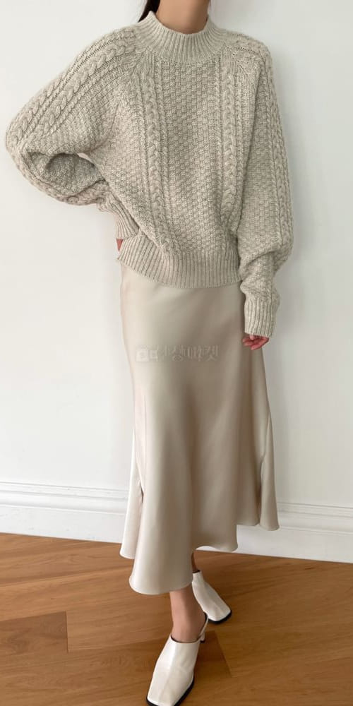 ALAMODE - Korean Children Fashion - #Kfashion4kids - Merry Nowol Cable Knit Tee