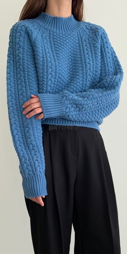 ALAMODE - Korean Children Fashion - #Kfashion4kids - Merry Nowol Cable Knit Tee - 2