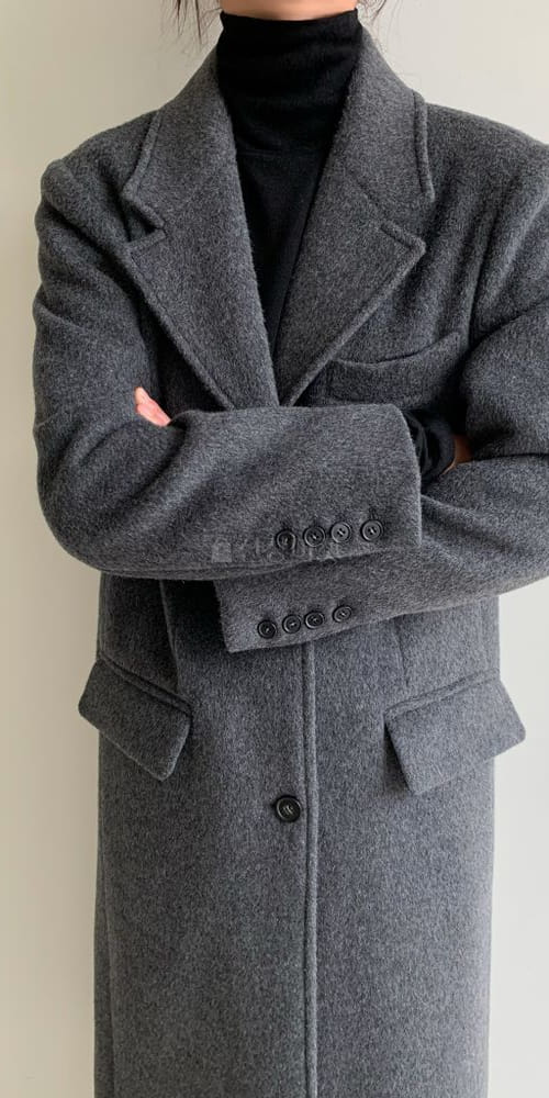 ALAMODE - Korean Children Fashion - #Kfashion4kids - Alpaca Single Coat - 2
