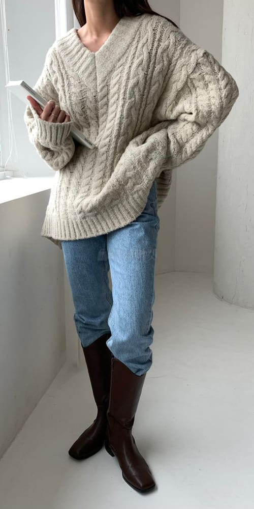 ALAMODE - Korean Children Fashion - #Kfashion4kids - Alpaca Twist Knit Tee