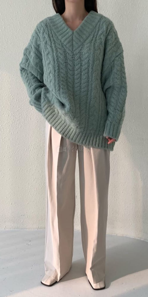 ALAMODE - Korean Children Fashion - #Kfashion4kids - Alpaca Twist Knit Tee - 4