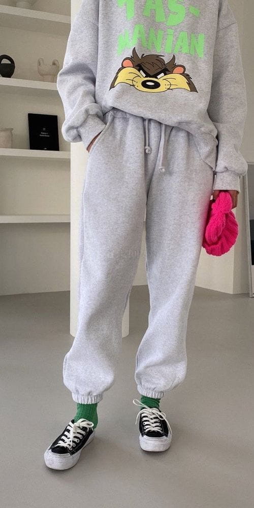 ANN DIANA - Korean Children Fashion - #Kfashion4kids - Fleece Trainning Pants - 4