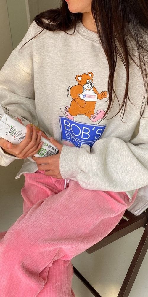 ANN DIANA - Korean Children Fashion - #Kfashion4kids - Babs Fleece Sweatshirt