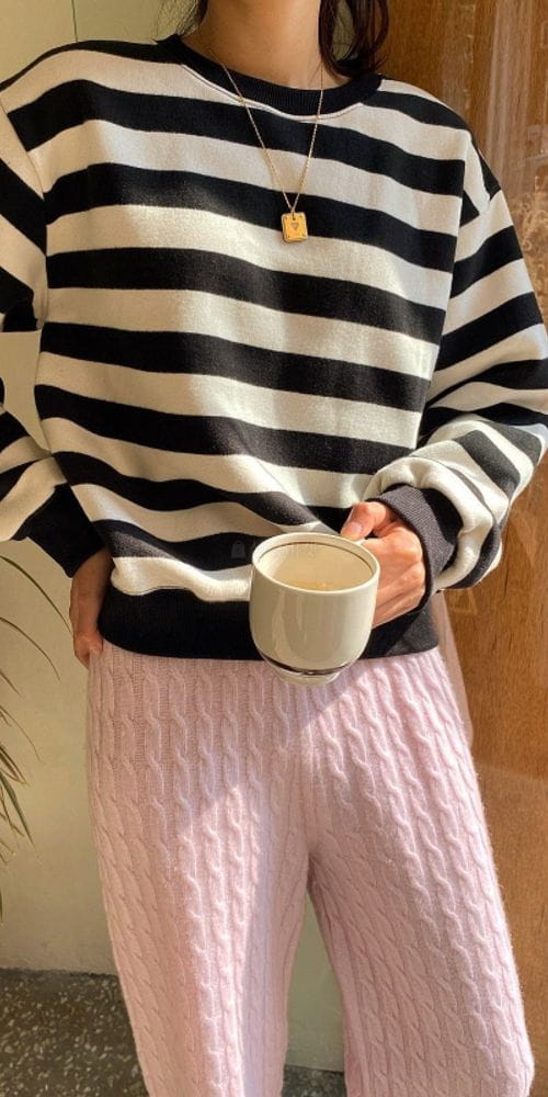 ANN DIANA - Korean Children Fashion - #Kfashion4kids - Stripes Sweatshirt - 4