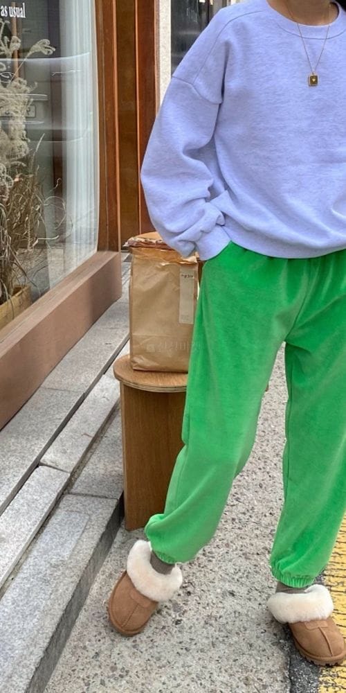 ANN DIANA - Korean Children Fashion - #Kfashion4kids - Veloure Jogger Pants - 2