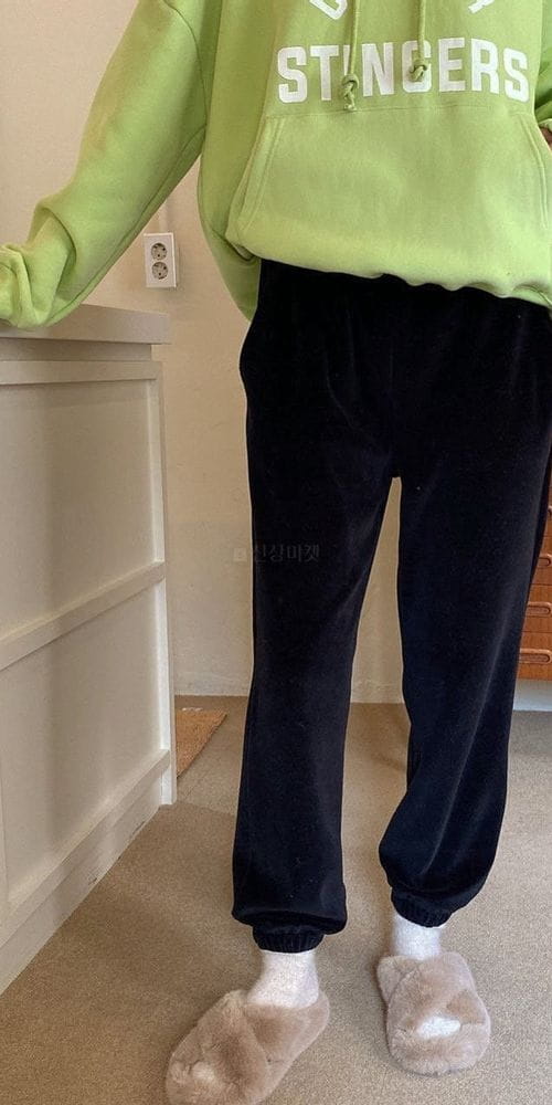 ANN DIANA - Korean Children Fashion - #Kfashion4kids - Veloure Jogger Pants - 3