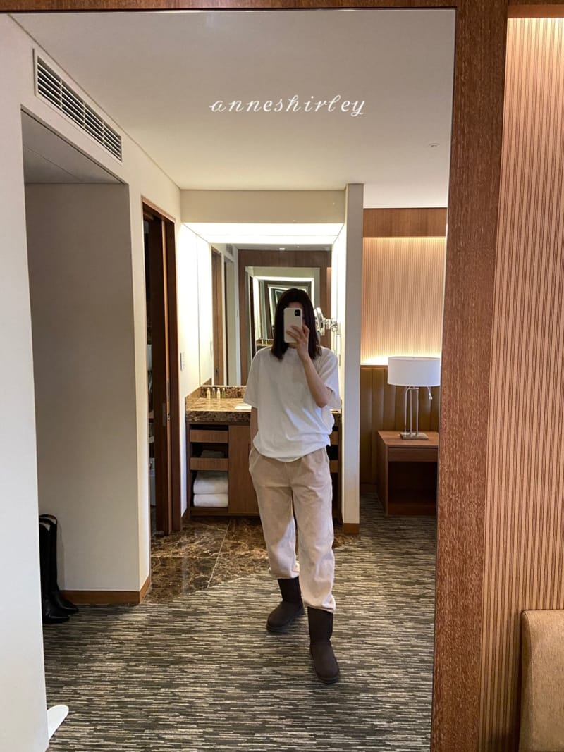ANNE SHIRLEY - Korean Children Fashion - #Kfashion4kids - Mom Veloure Rib Pants - 10
