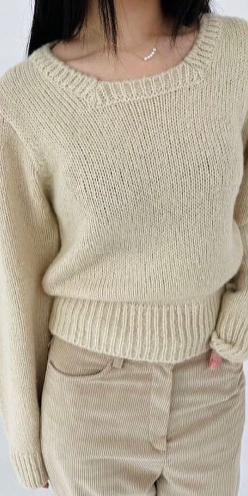 ANOTHER PLAIN - Korean Children Fashion - #Kfashion4kids - Square Knit Tee