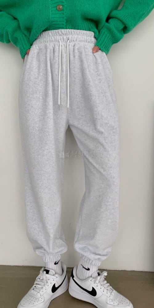 ANOTHER PLAIN - Korean Children Fashion - #Kfashion4kids - Velbet Jogger Pants