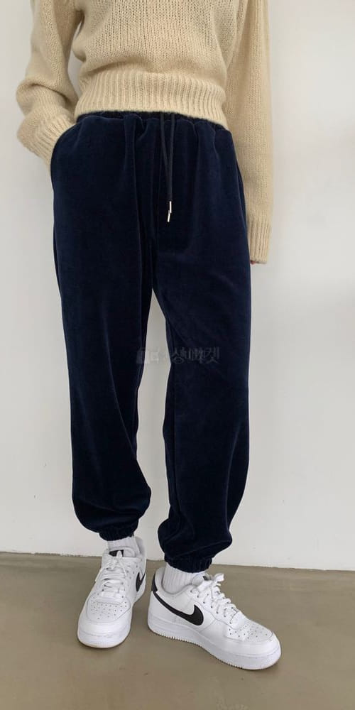 ANOTHER PLAIN - Korean Children Fashion - #Kfashion4kids - Velbet Jogger Pants - 2