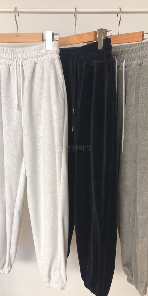 ANOTHER PLAIN - Korean Children Fashion - #Kfashion4kids - Velbet Jogger Pants - 4