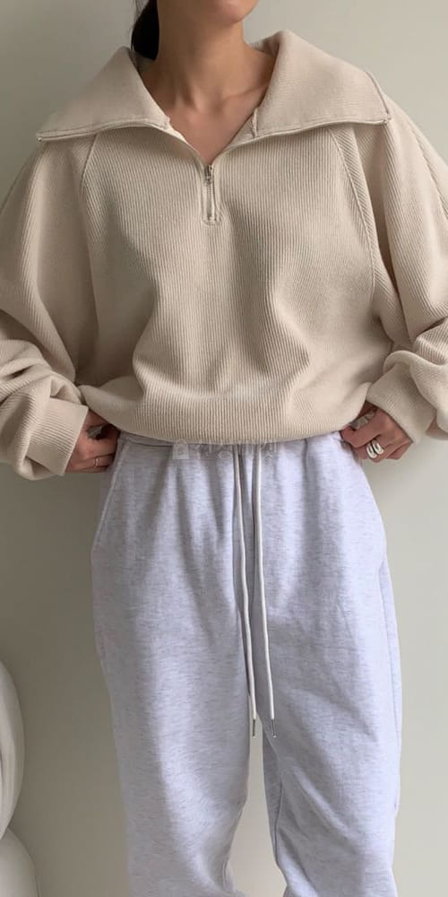 ANOTHER PLAIN - Korean Children Fashion - #Kfashion4kids - Zip-up Turtleneck Knit Tee - 2
