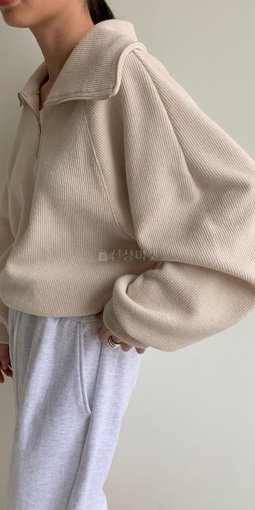 ANOTHER PLAIN - Korean Children Fashion - #Kfashion4kids - Zip-up Turtleneck Knit Tee - 3