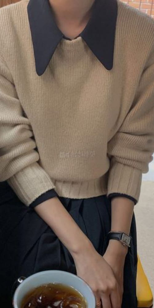 ANOTHER PLAIN - Korean Children Fashion - #Kfashion4kids - Round Knit Tee - 3