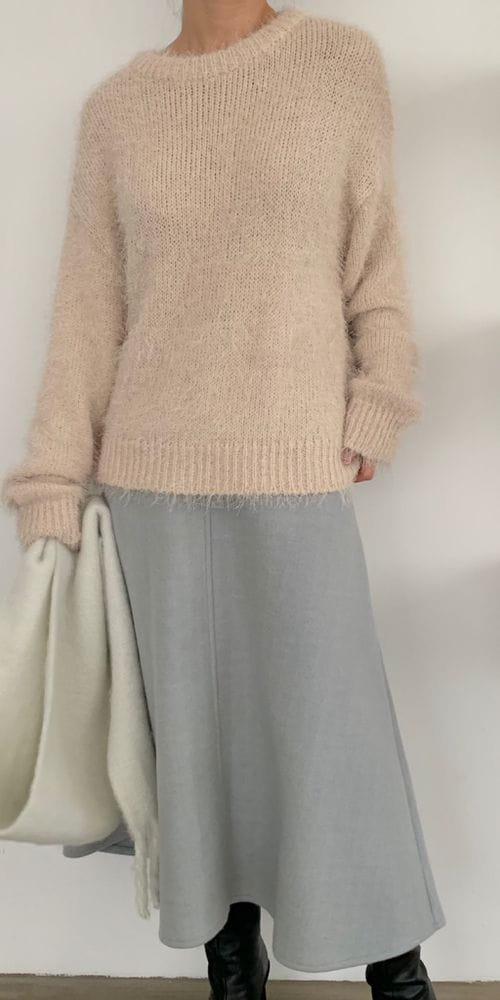 ANOTHER PLAIN - Korean Children Fashion - #Kfashion4kids - Round Knit Tee - 3