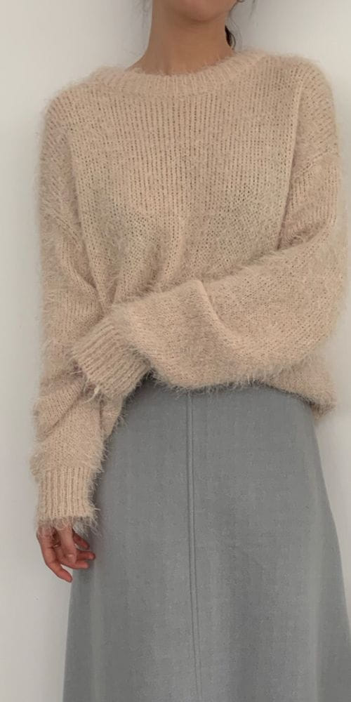 ANOTHER PLAIN - Korean Children Fashion - #Kfashion4kids - Round Knit Tee - 4