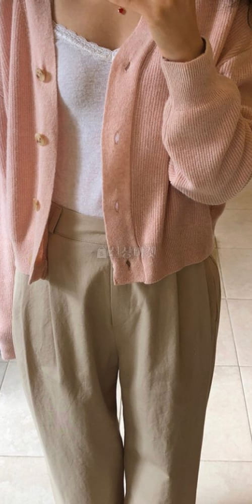 ANOTHER PLAIN - Korean Children Fashion - #Kfashion4kids - V Lamp Cardigan - 2