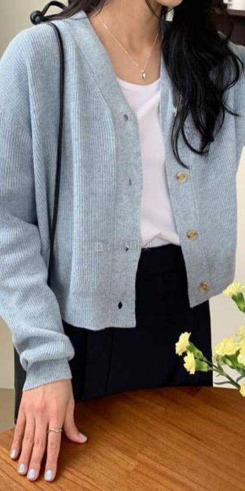 ANOTHER PLAIN - Korean Children Fashion - #Kfashion4kids - V Lamp Cardigan - 3