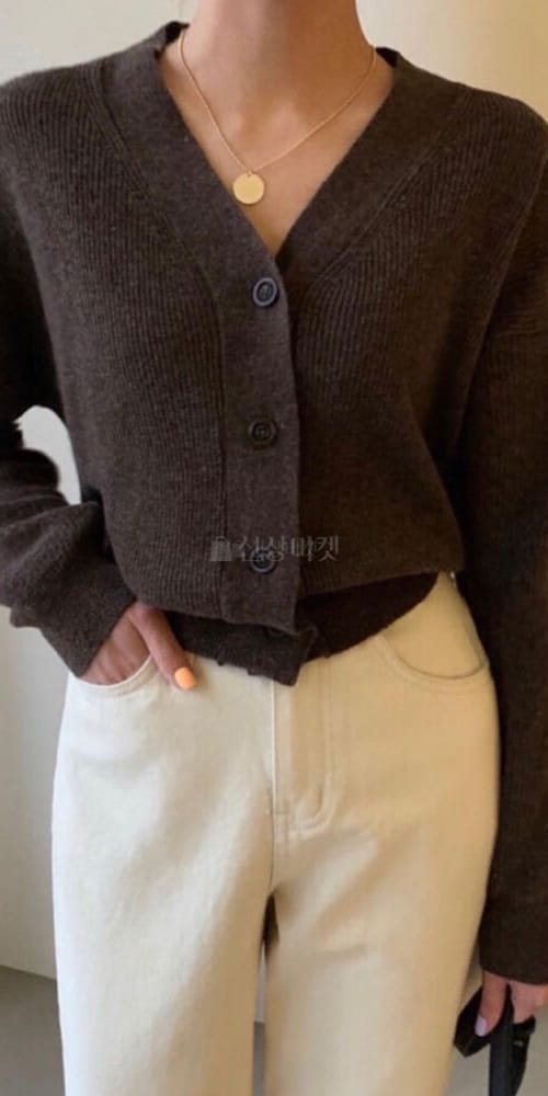 ANOTHER PLAIN - Korean Children Fashion - #Kfashion4kids - V Lamp Cardigan - 4