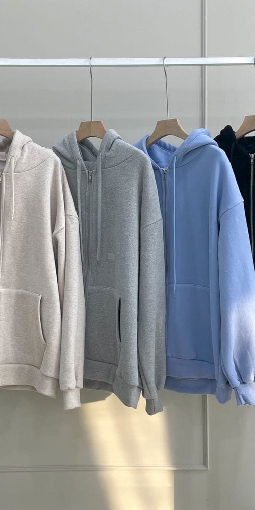 ANOTHERPLAN - Korean Children Fashion - #Kfashion4kids - Fleece Hoody Zip-up - 4
