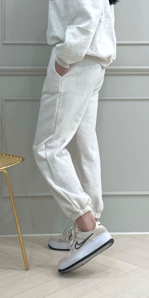 ANOTHERPLAN - Korean Children Fashion - #Kfashion4kids - Paris Fleece Jogger Pants - 2