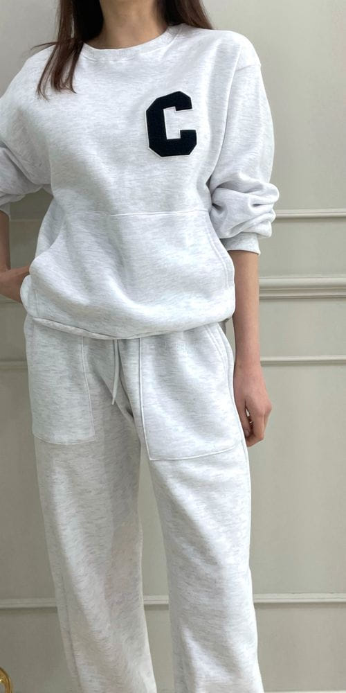 ANOTHERPLAN - Korean Children Fashion - #Kfashion4kids - Weekend Fleece Top Bottom Set - 3