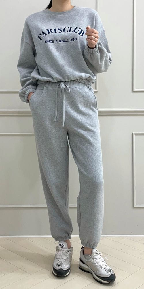 ANOTHERPLAN - Korean Children Fashion - #Kfashion4kids - Fleece Banding Top Bottom Set
