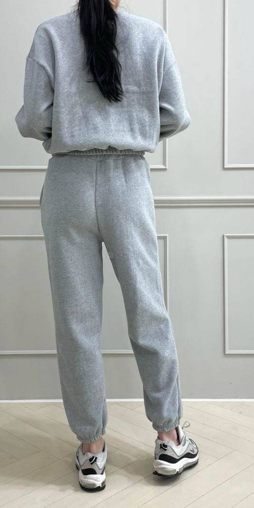 ANOTHERPLAN - Korean Children Fashion - #Kfashion4kids - Fleece Banding Top Bottom Set - 3